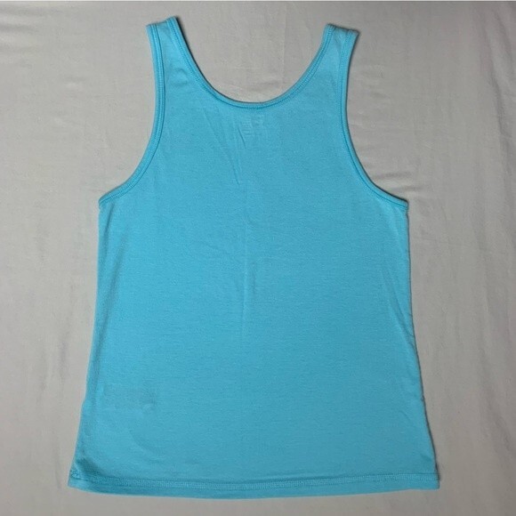 GAP Be You Heart Tank Top Turquoise Blue Girls M Spring Summer Lightweight Shirt - Picture 3 of 5